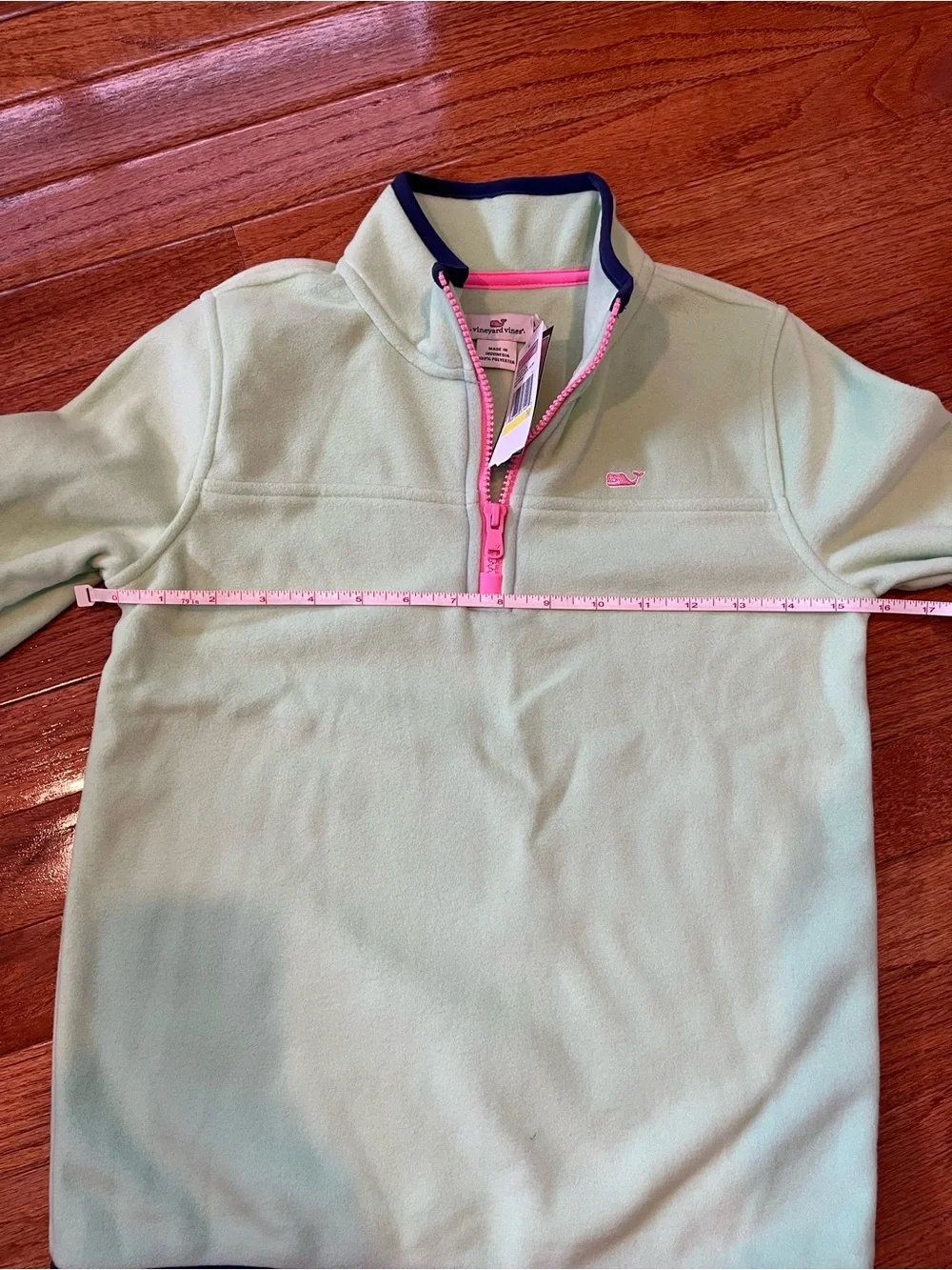 Vineyard Vines Bright Green Quarter Zip Fleece